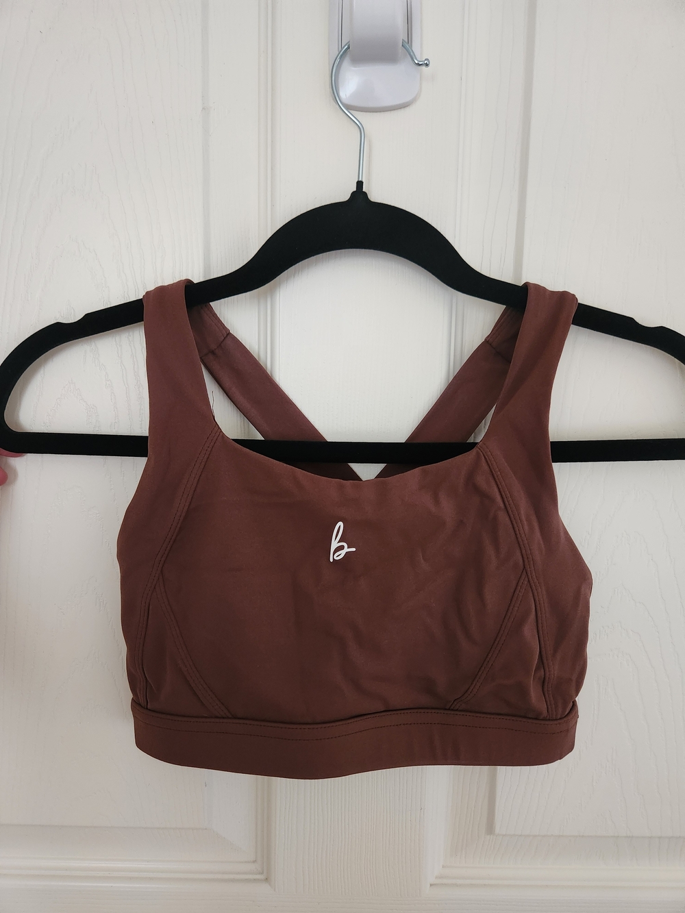 Bare Activewear Women’s Cross-Back Sports Bra - Brown